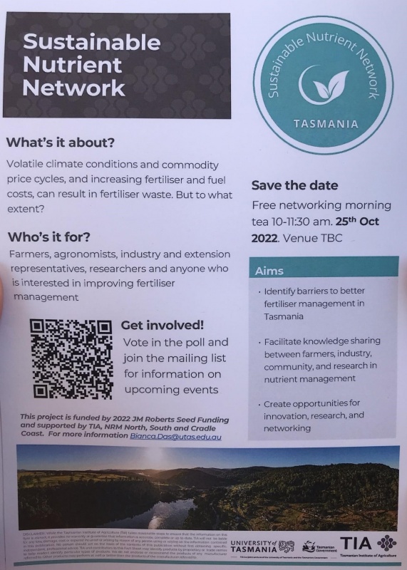 Sustainable nutrient Network flyer
